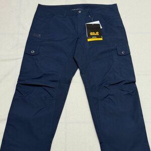 NWT Jack Wolfskin Northpants Evo Men's Walking Trousers Pants - Night Blue - XXL